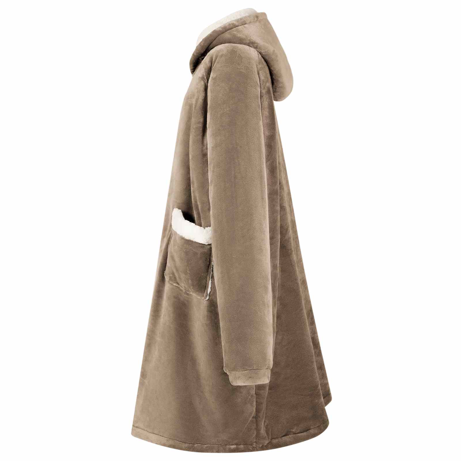 Deken hoodie Kameel L Fleece en Flanel is nu te koop bij PeponiXL, paradijselijk wonen!