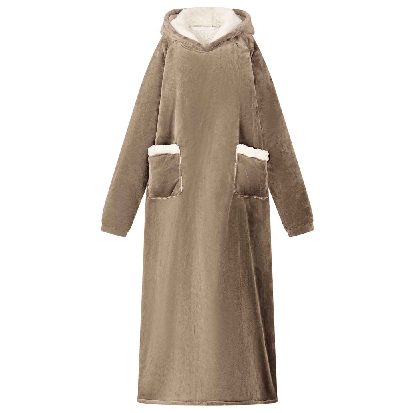 Deken hoodie Kameel M Fleece en Flanel is nu te koop bij PeponiXL, paradijselijk wonen!