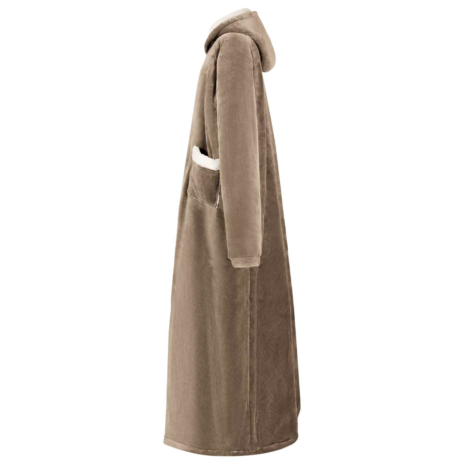 Deken hoodie Kameel L Fleece en Flanel is nu te koop bij PeponiXL, paradijselijk wonen!