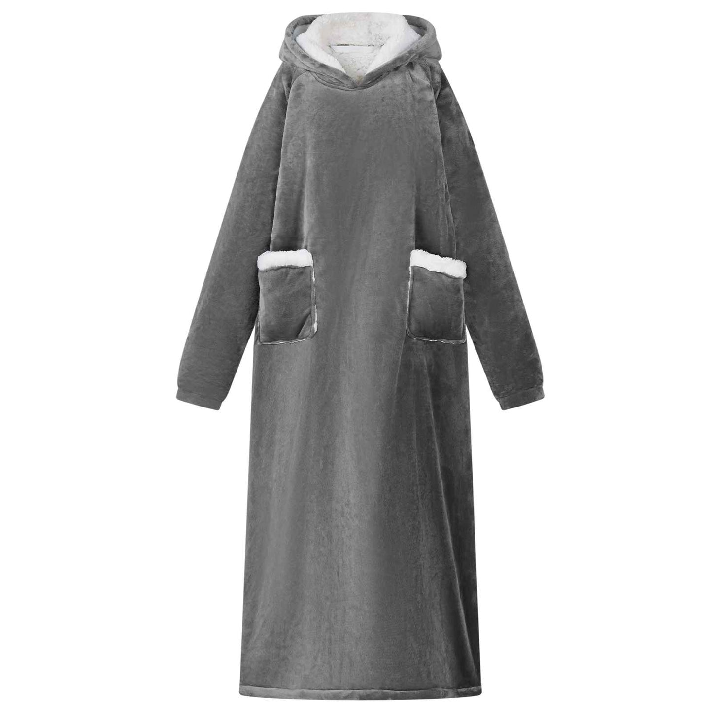 Deken hoodie Donkergrijs M Fleece en Flanel is nu te koop bij PeponiXL, paradijselijk wonen!