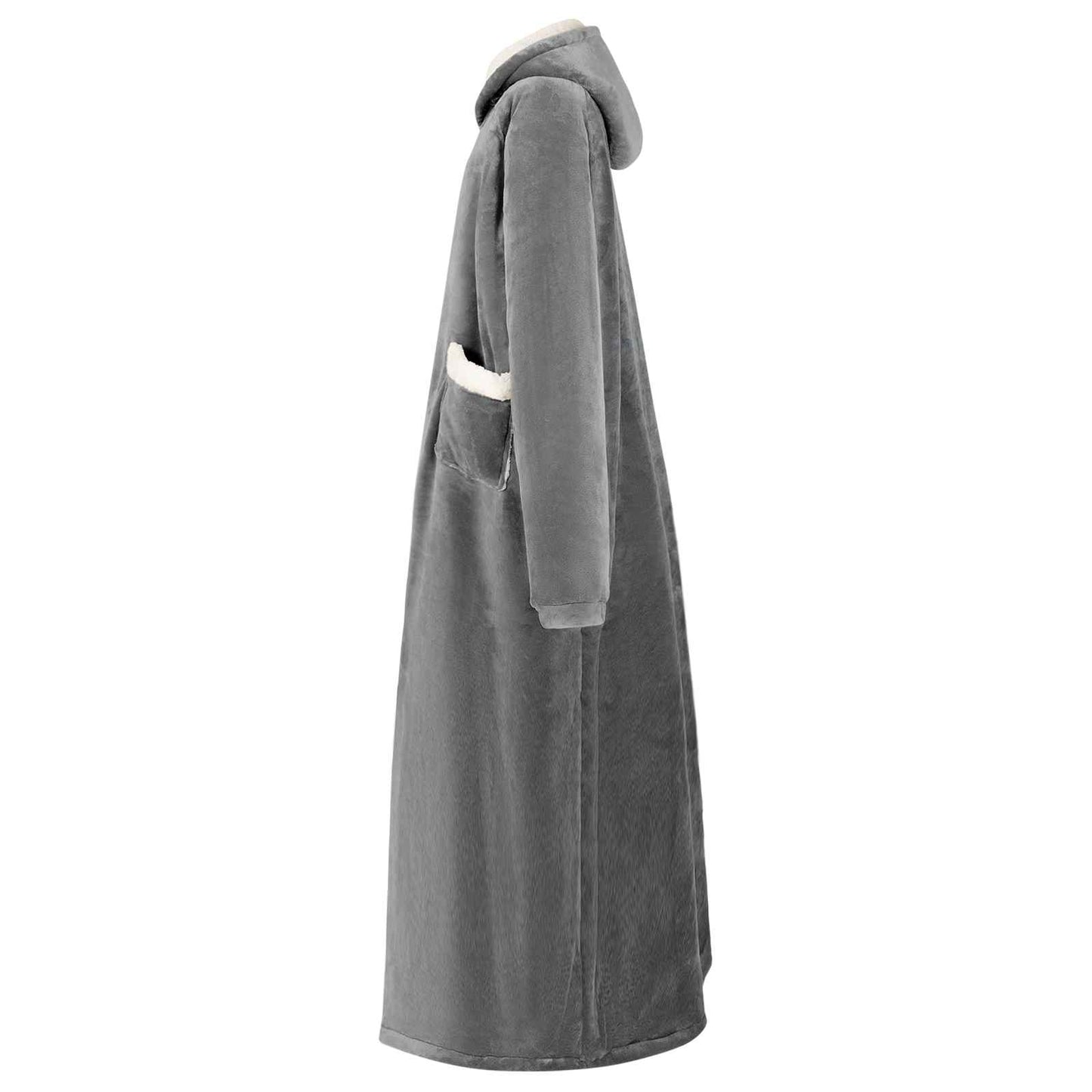 Deken hoodie Donkergrijs M Fleece en Flanel is nu te koop bij PeponiXL, paradijselijk wonen!