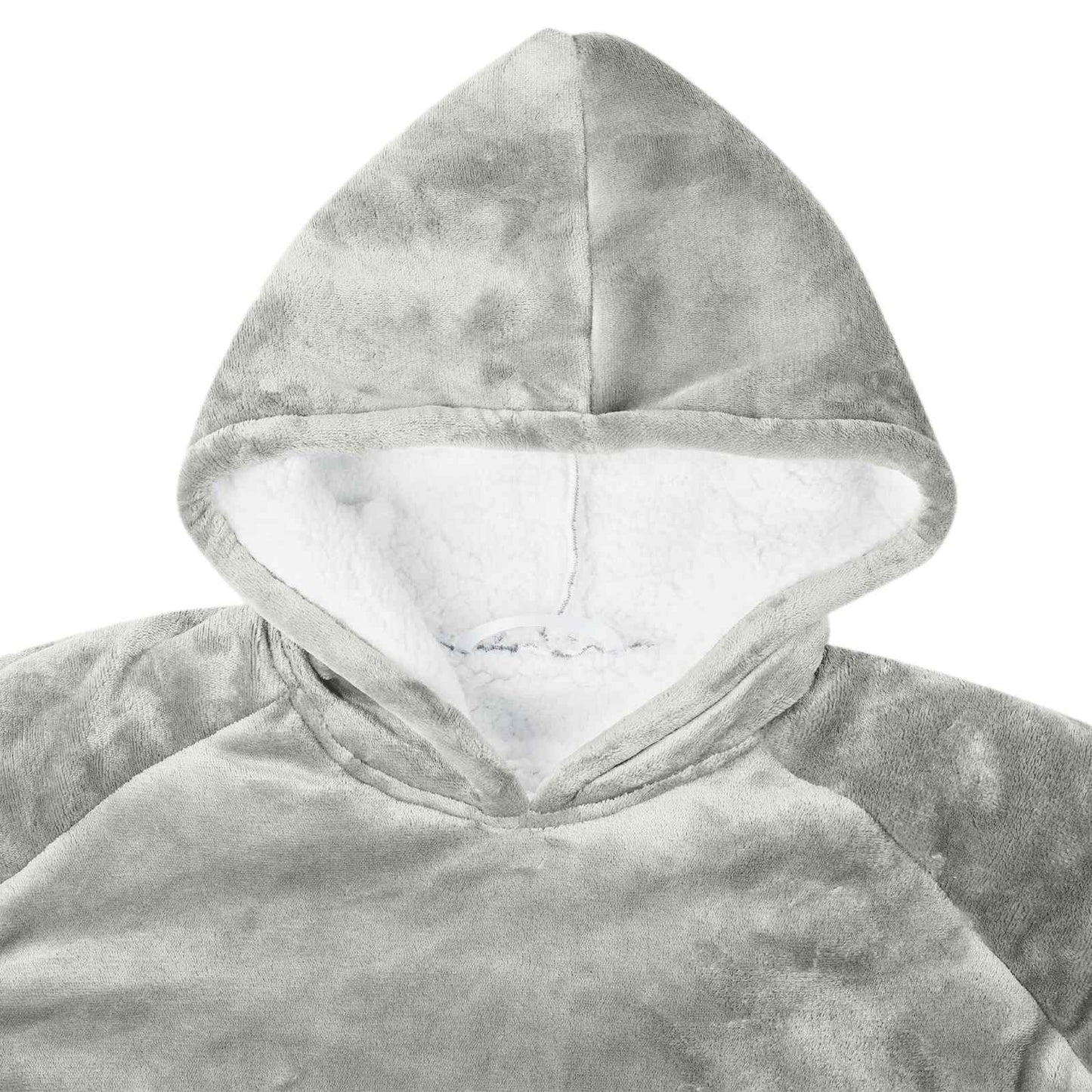 Deken hoodie Grijs M Fleece en Flanel is nu te koop bij PeponiXL, paradijselijk wonen!