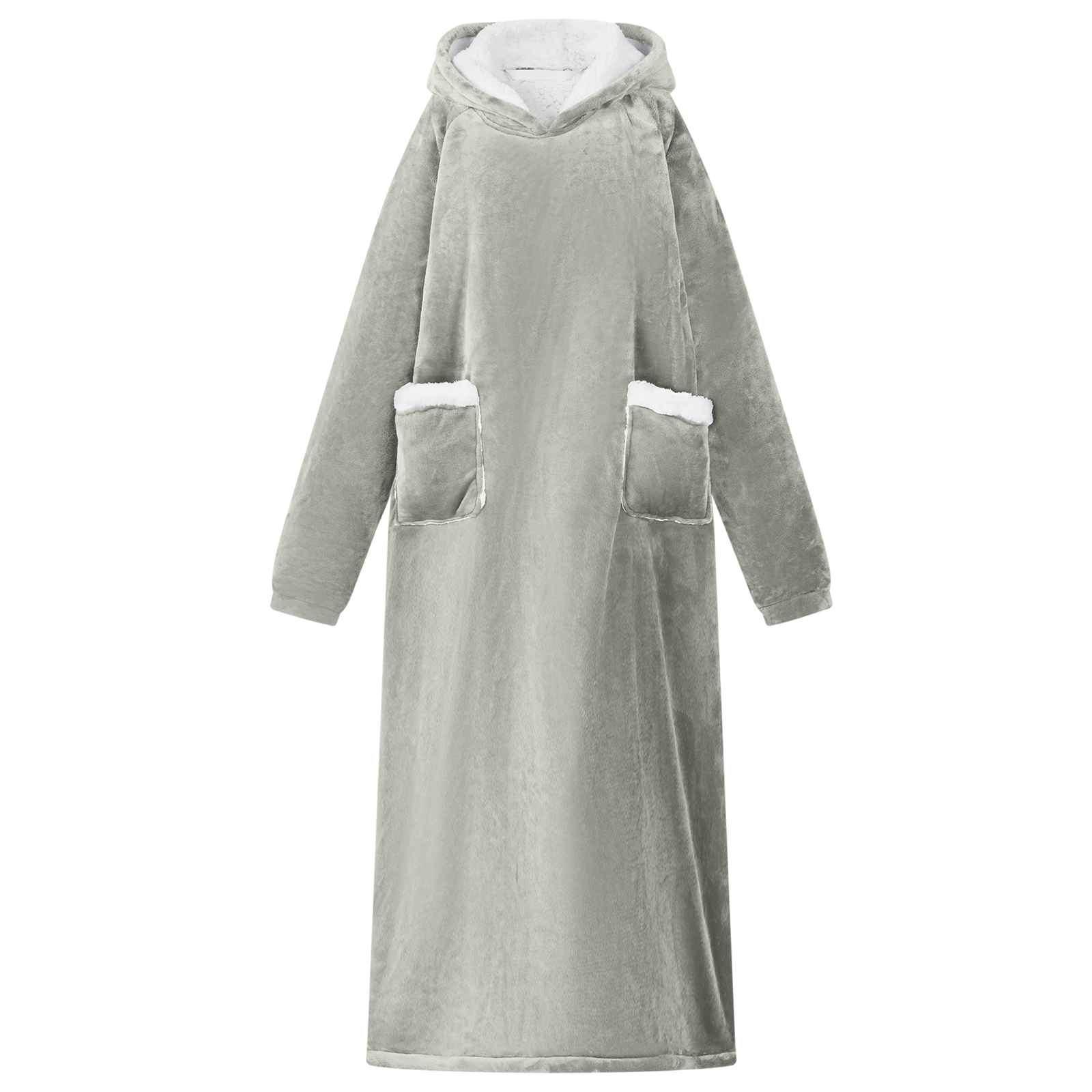 Deken hoodie Grijs L Fleece en Flanel is nu te koop bij PeponiXL, paradijselijk wonen!