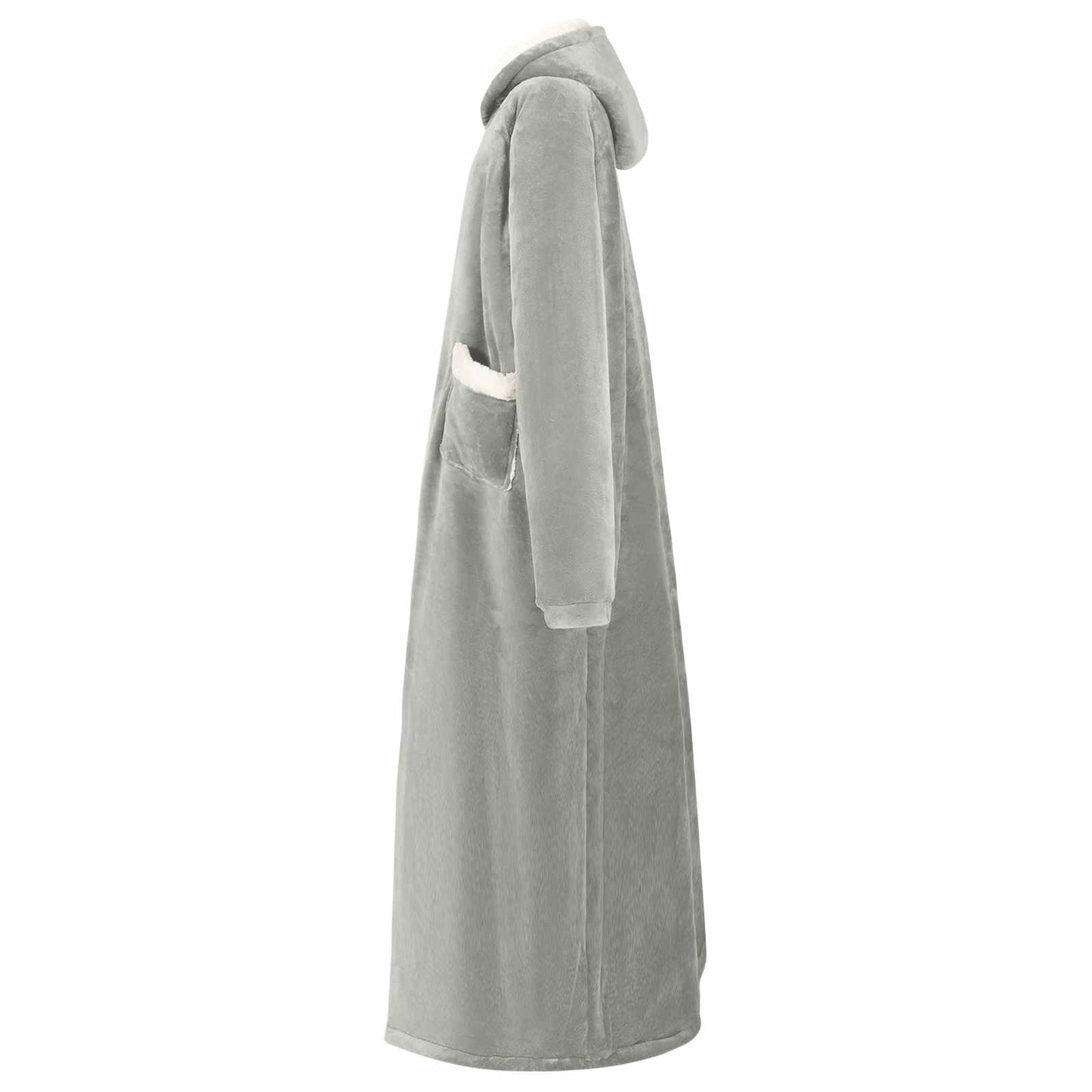 Deken hoodie Grijs L Fleece en Flanel is nu te koop bij PeponiXL, paradijselijk wonen!