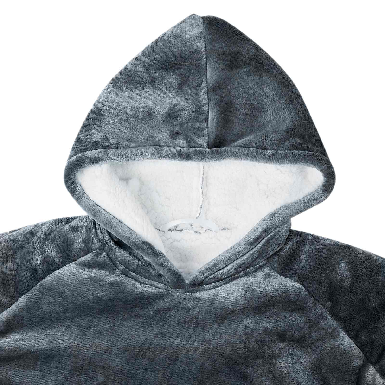 Deken hoodie Marineblauw L Fleece en Flanel is nu te koop bij PeponiXL, paradijselijk wonen!