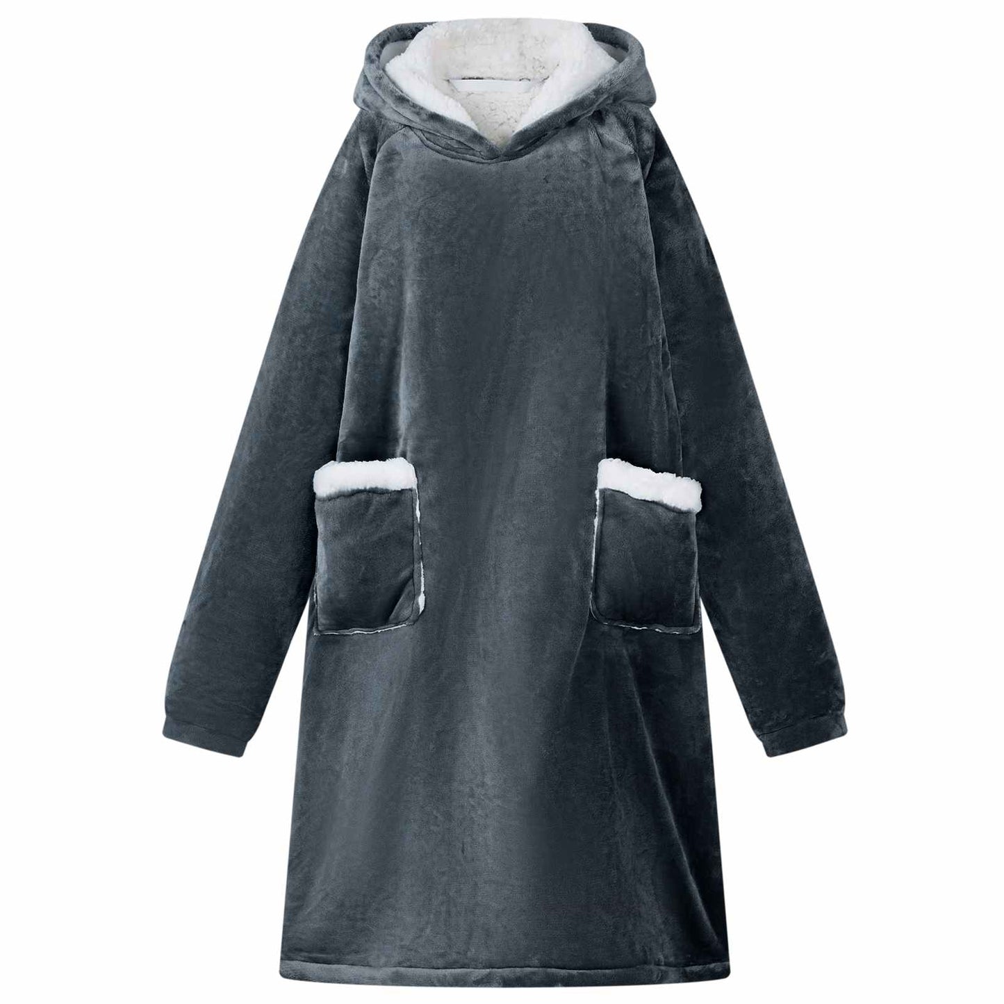 Deken hoodie Marineblauw L Fleece en Flanel is nu te koop bij PeponiXL, paradijselijk wonen!