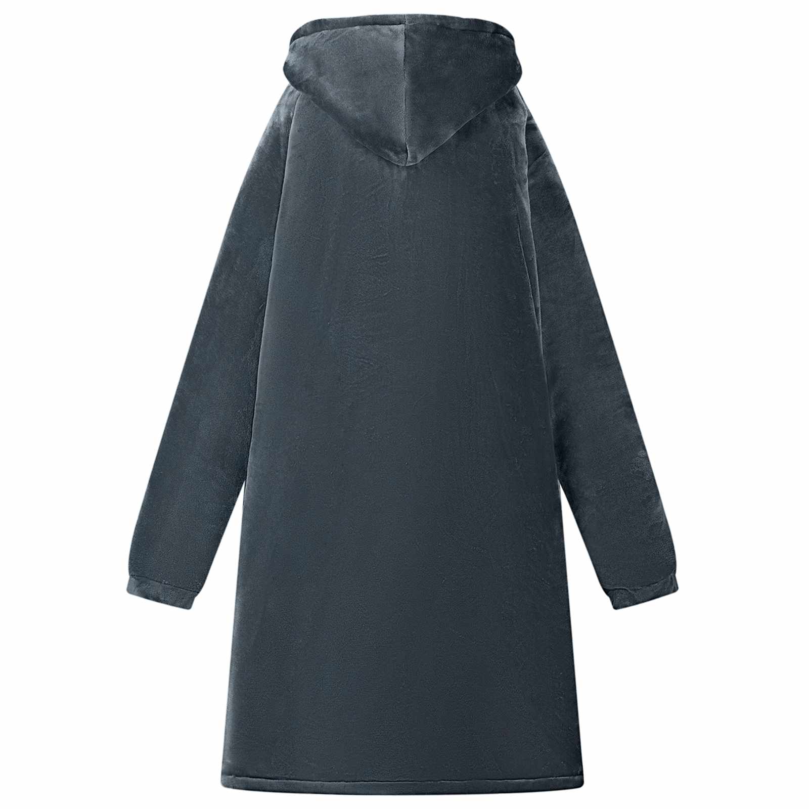 Deken hoodie Marineblauw L Fleece en Flanel is nu te koop bij PeponiXL, paradijselijk wonen!