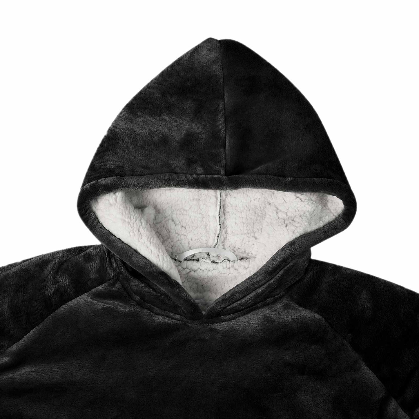 Deken hoodie Zwart L Fleece en Flanel is nu te koop bij PeponiXL, paradijselijk wonen!