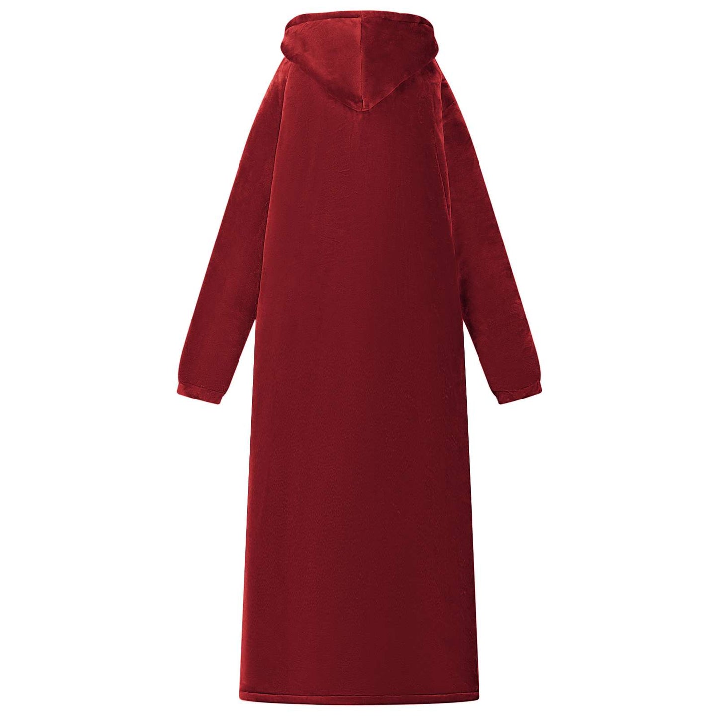 Deken hoodie Bordeaux Rood M Fleece en Flanel is nu te koop bij PeponiXL, paradijselijk wonen!