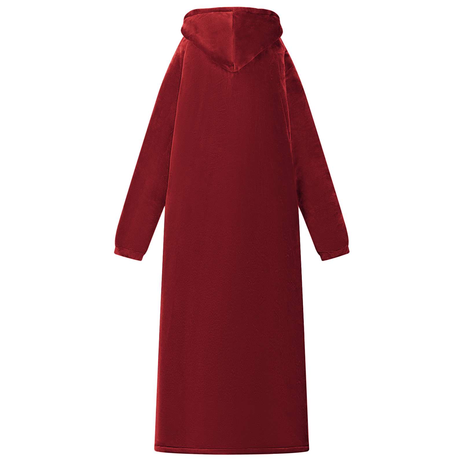 Deken hoodie Bordeaux Rood L Fleece en Flanel is nu te koop bij PeponiXL, paradijselijk wonen!