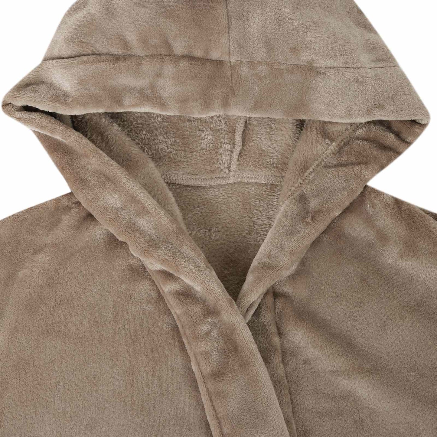Badjas Hoodie Kameel l Flanel is nu te koop bij PeponiXL, paradijselijk wonen!