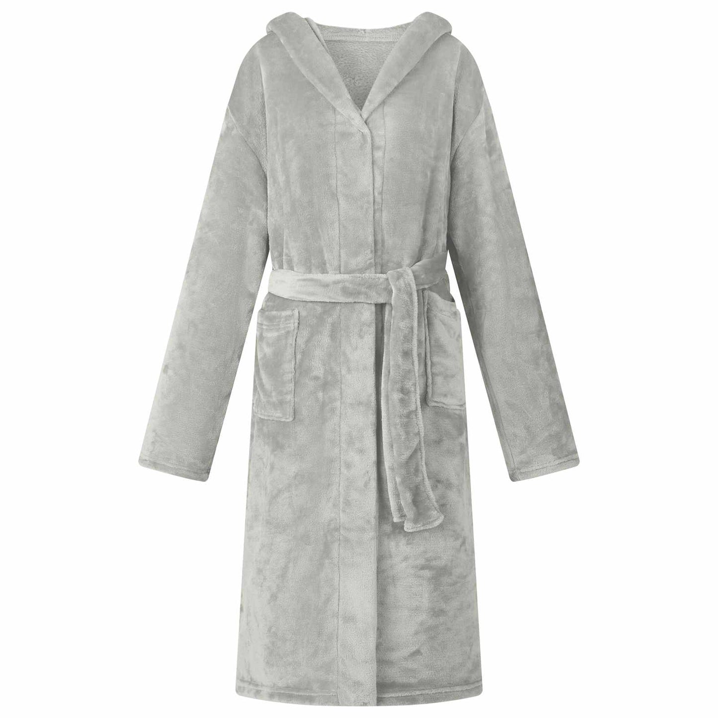 Badjas Hoodie Grijs xxl Flanel is nu te koop bij PeponiXL, paradijselijk wonen!