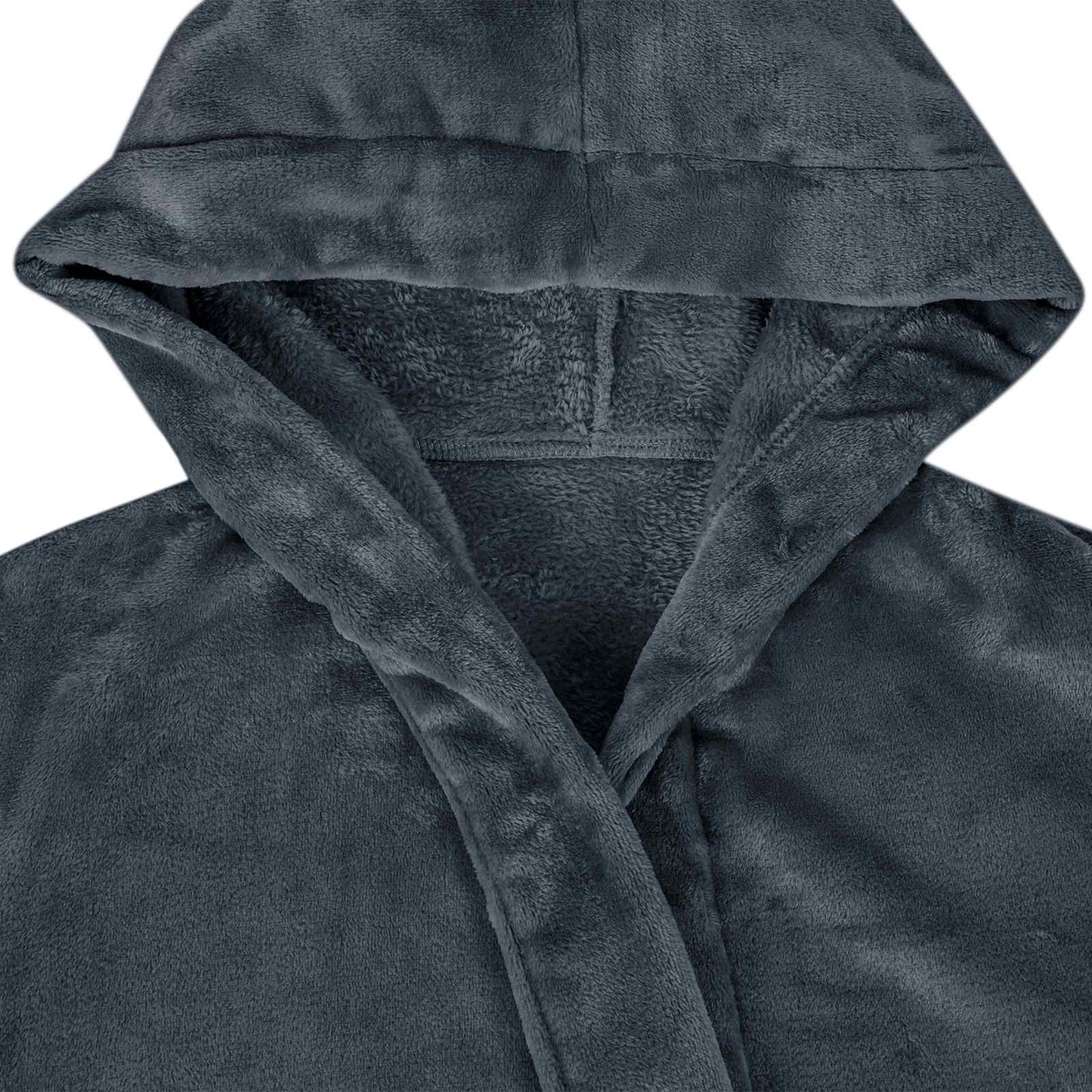 Badjas Hoodie Marineblauw xxl Flanel is nu te koop bij PeponiXL, paradijselijk wonen!