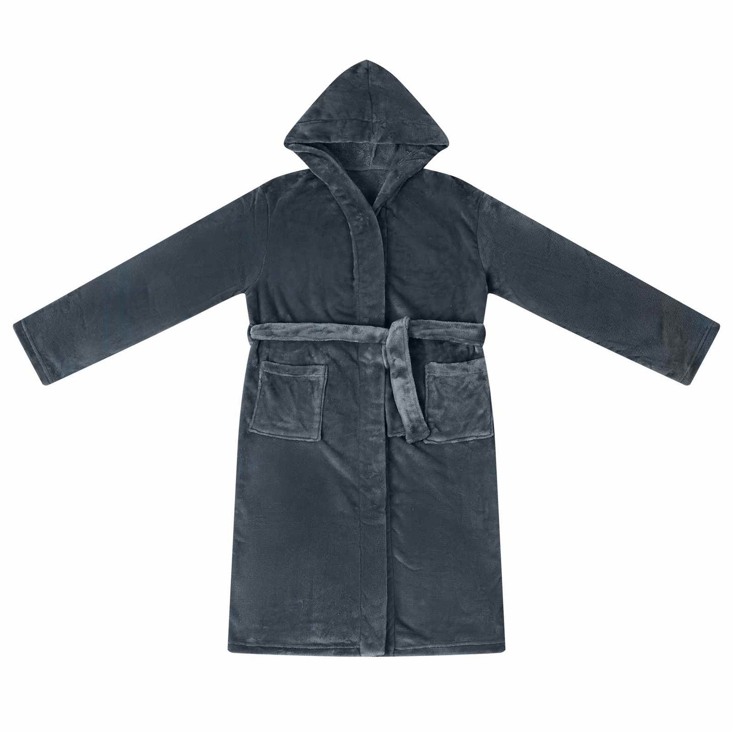 Badjas Hoodie Marineblauw xxl Flanel is nu te koop bij PeponiXL, paradijselijk wonen!