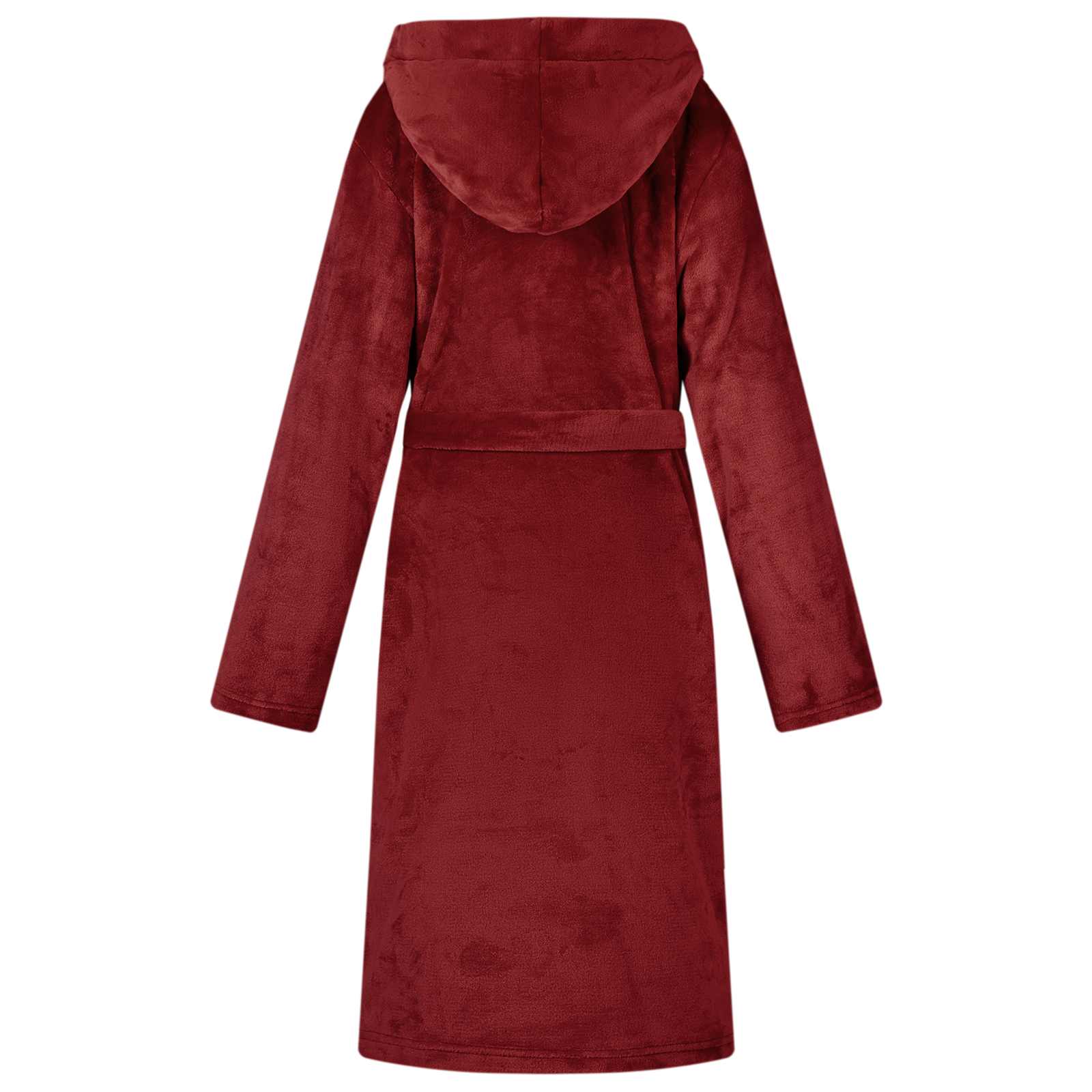 Badjas Hoodie Bordeaux Rood xxl Flanel is nu te koop bij PeponiXL, paradijselijk wonen!