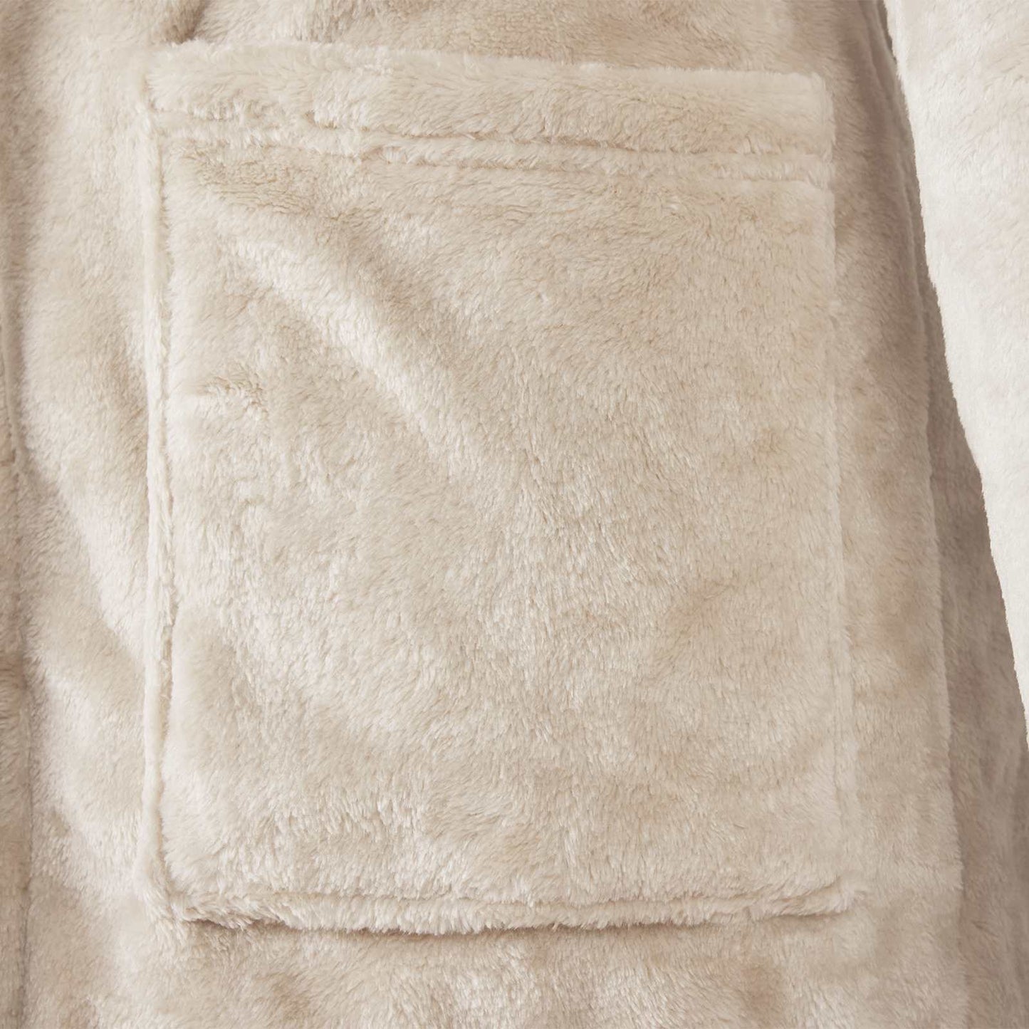 Badjas zonder Kap Beige xxl Flanel is nu te koop bij PeponiXL, paradijselijk wonen!