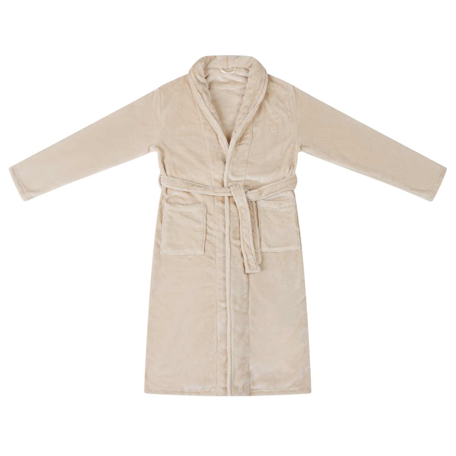 Badjas zonder Kap Beige xxxl Flanel is nu te koop bij PeponiXL, paradijselijk wonen!