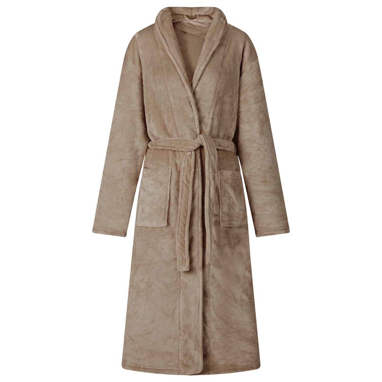 Badjas zonder Kap Kameel xl Flanel is nu te koop bij PeponiXL, paradijselijk wonen!