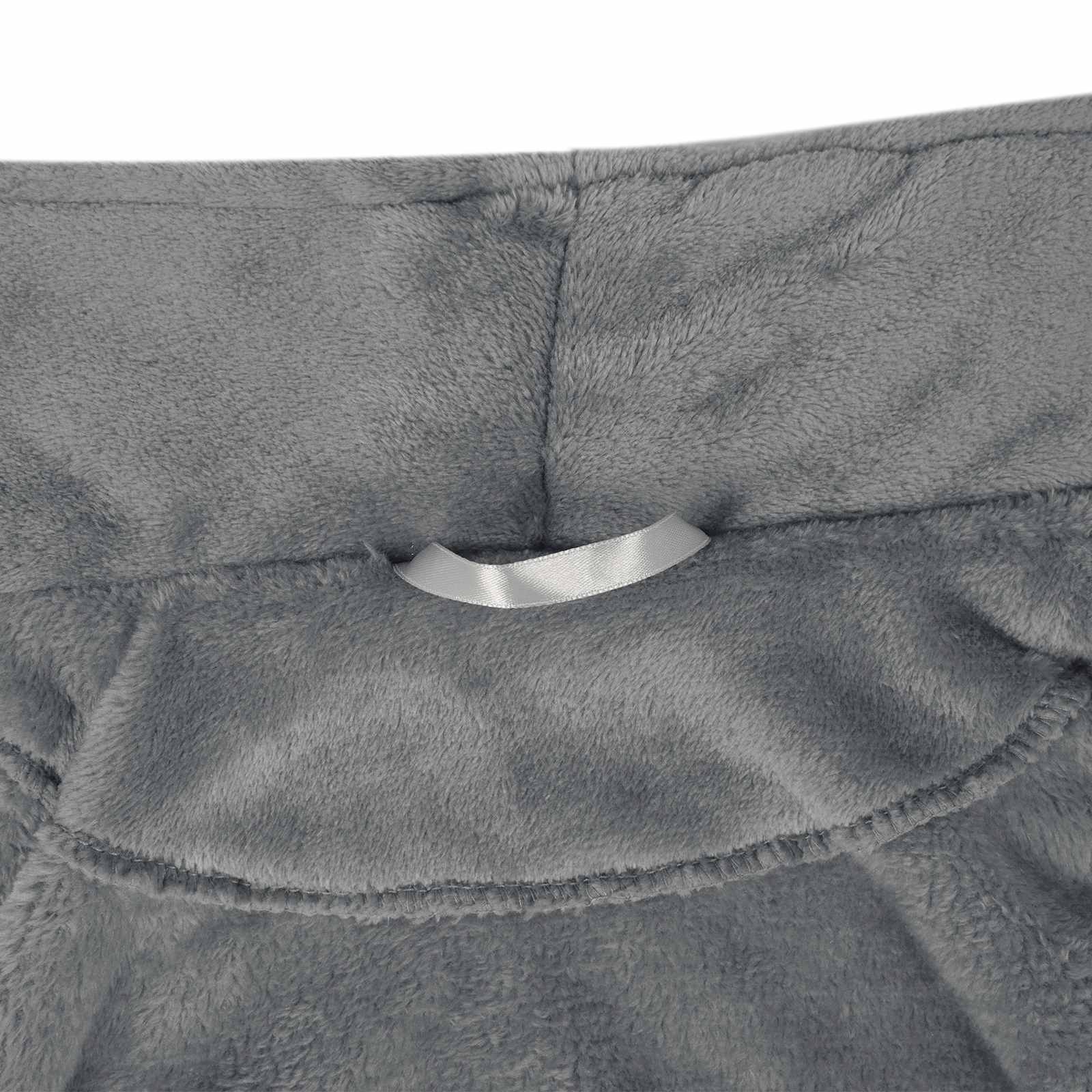 Badjas zonder Kap Donkergrijs xl Flanel is nu te koop bij PeponiXL, paradijselijk wonen!