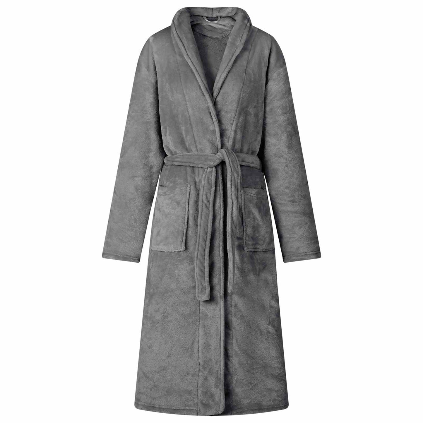 Badjas zonder Kap Donkergrijs xxxl Flanel is nu te koop bij PeponiXL, paradijselijk wonen!