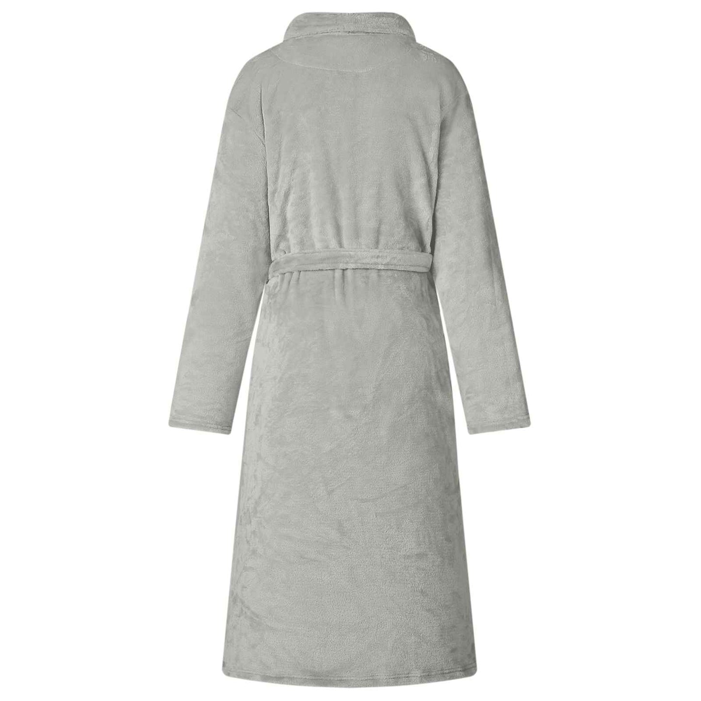 Badjas zonder Kap Grijs xl Flanel is nu te koop bij PeponiXL, paradijselijk wonen!