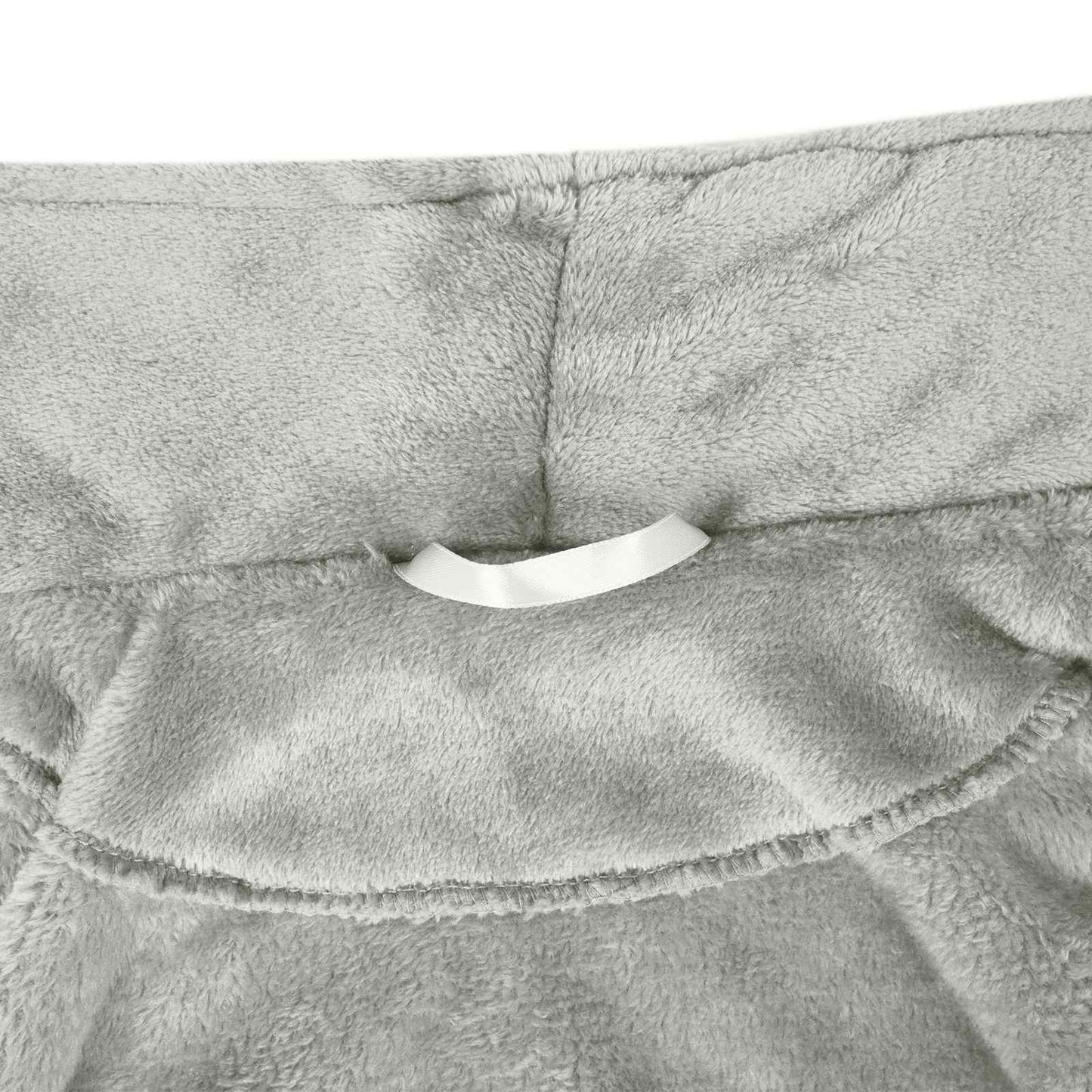 Badjas zonder Kap Grijs xxl Flanel is nu te koop bij PeponiXL, paradijselijk wonen!