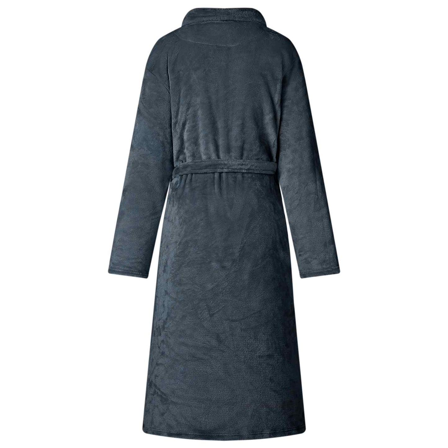 Badjas zonder Kap Marineblauw m Flanel is nu te koop bij PeponiXL, paradijselijk wonen!