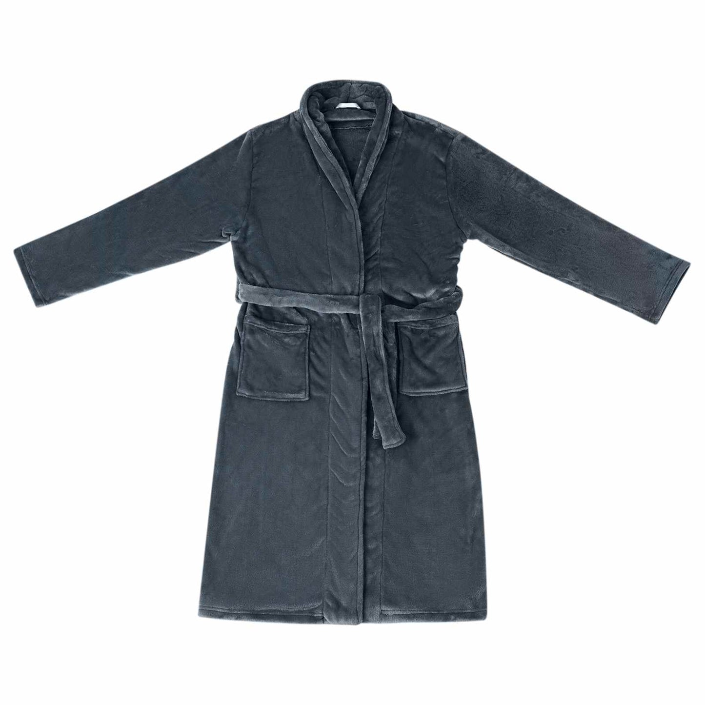 Badjas zonder Kap Marineblauw xl Flanel is nu te koop bij PeponiXL, paradijselijk wonen!
