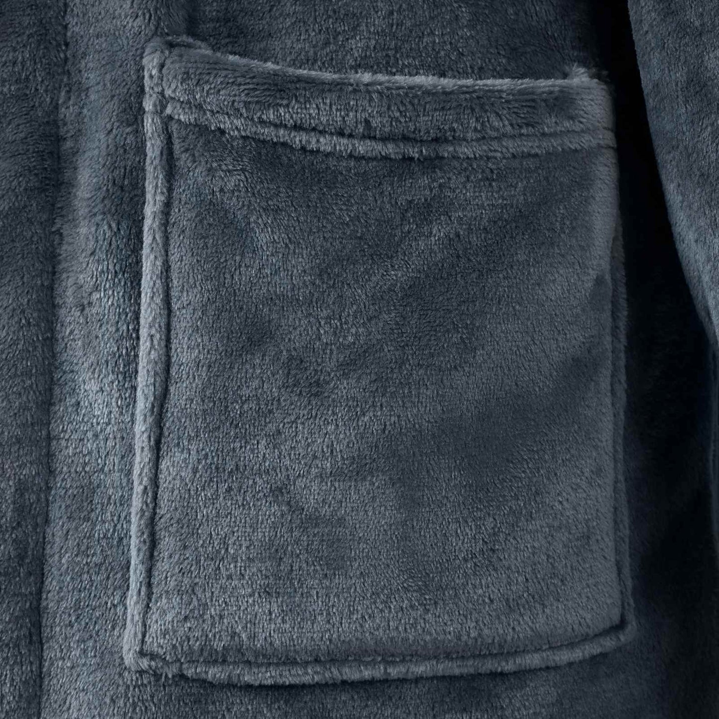 Badjas zonder Kap Marineblauw xxl Flanel is nu te koop bij PeponiXL, paradijselijk wonen!