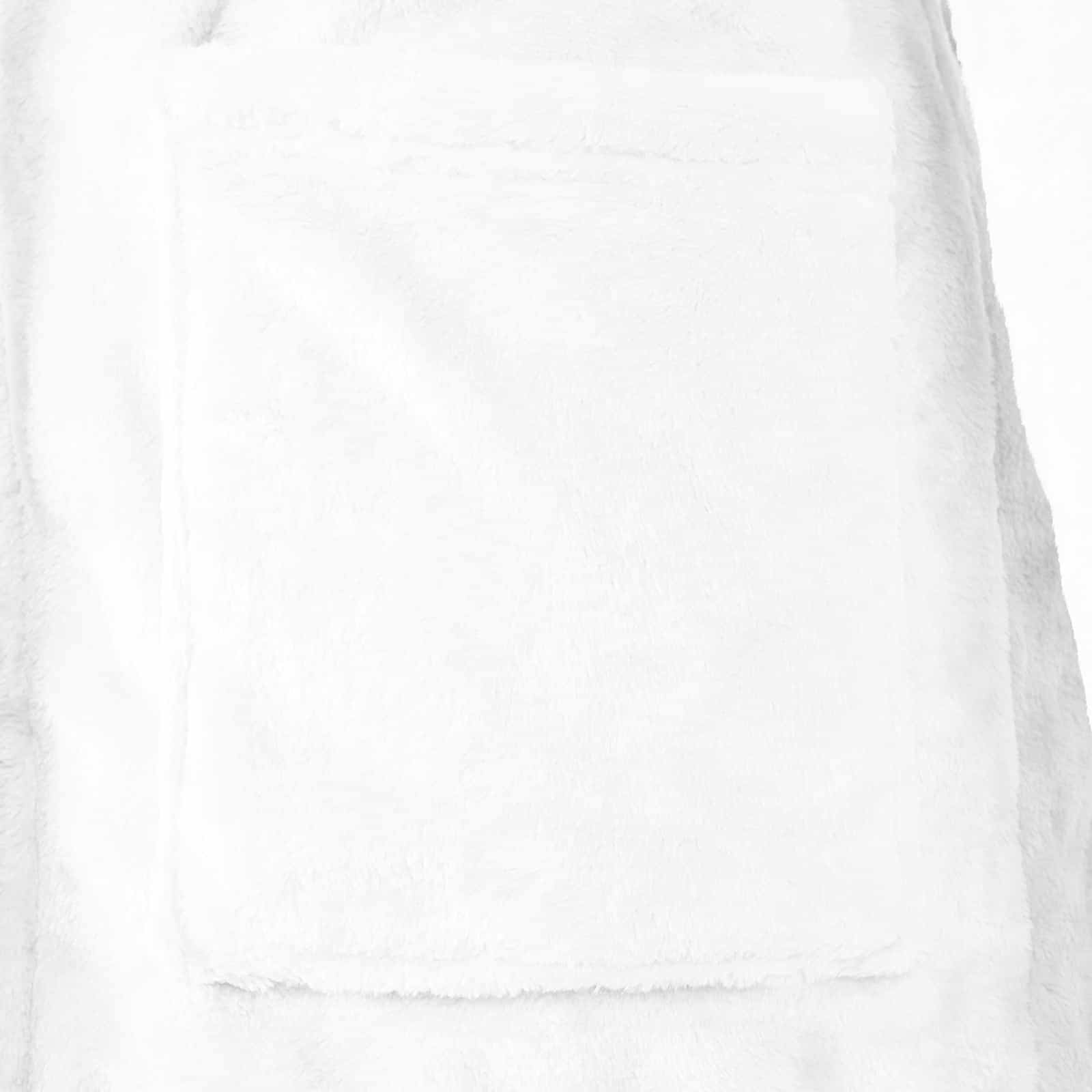 Badjas zonder Kap Wit s Flanel is nu te koop bij PeponiXL, paradijselijk wonen!