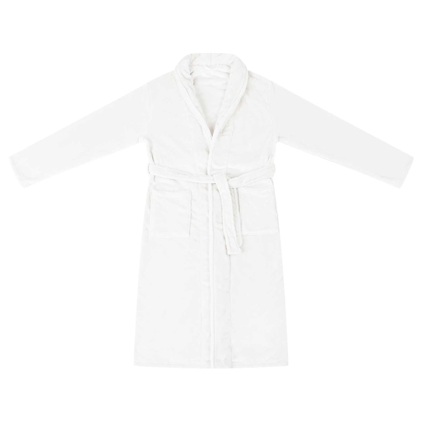 Badjas zonder Kap Wit xxl Flanel is nu te koop bij PeponiXL, paradijselijk wonen!