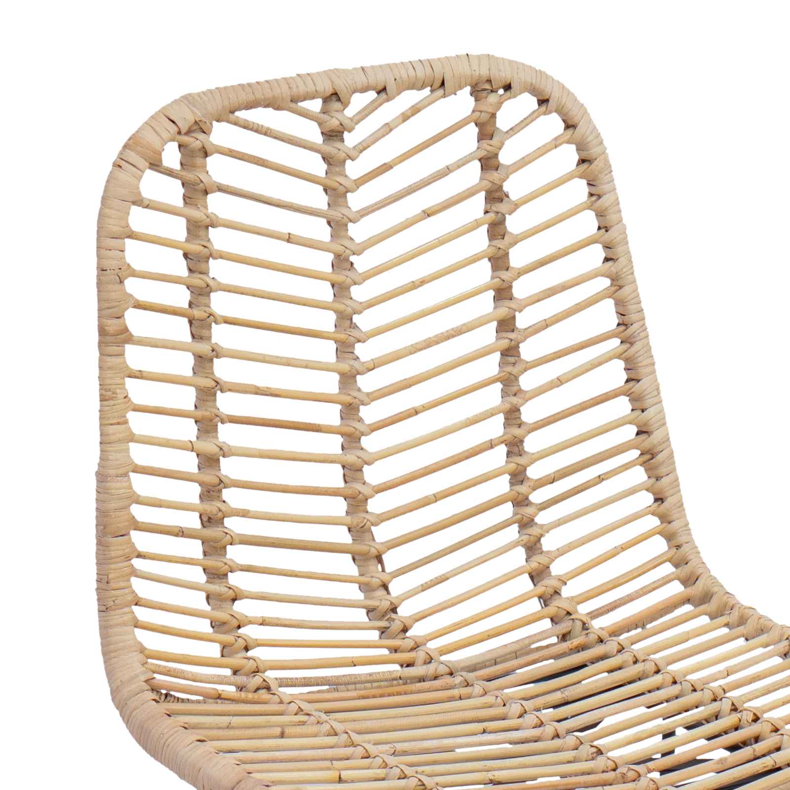 Barkruk 2 pcs Naturel 44,5 x 53 x 111 cm Riet en IJzer is nu te koop bij PeponiXL, paradijselijk wonen!