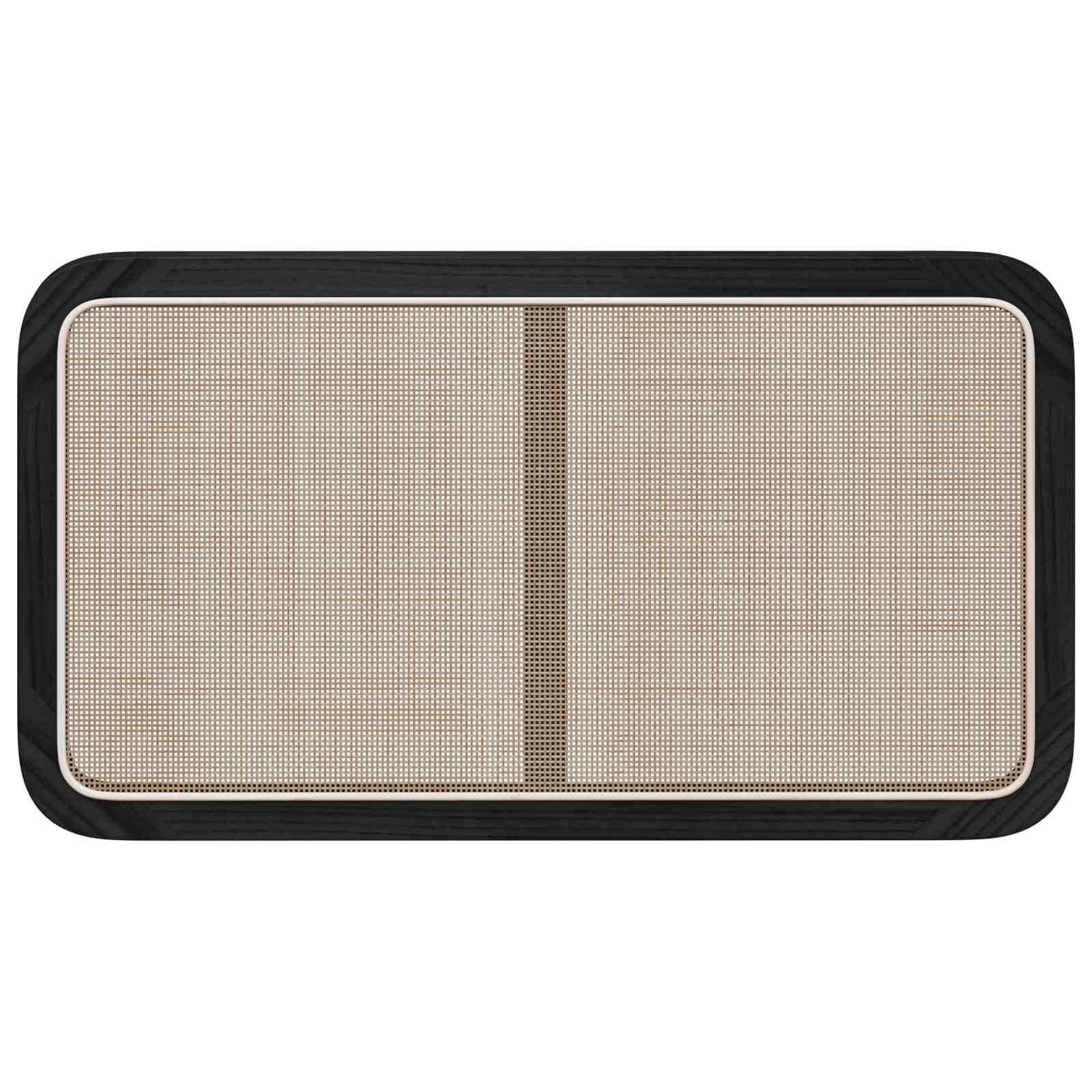 Hoofdbord met hoofdeinde Zwart 100 x 55 x 3 cm Rattan is nu te koop bij PeponiXL, paradijselijk wonen!