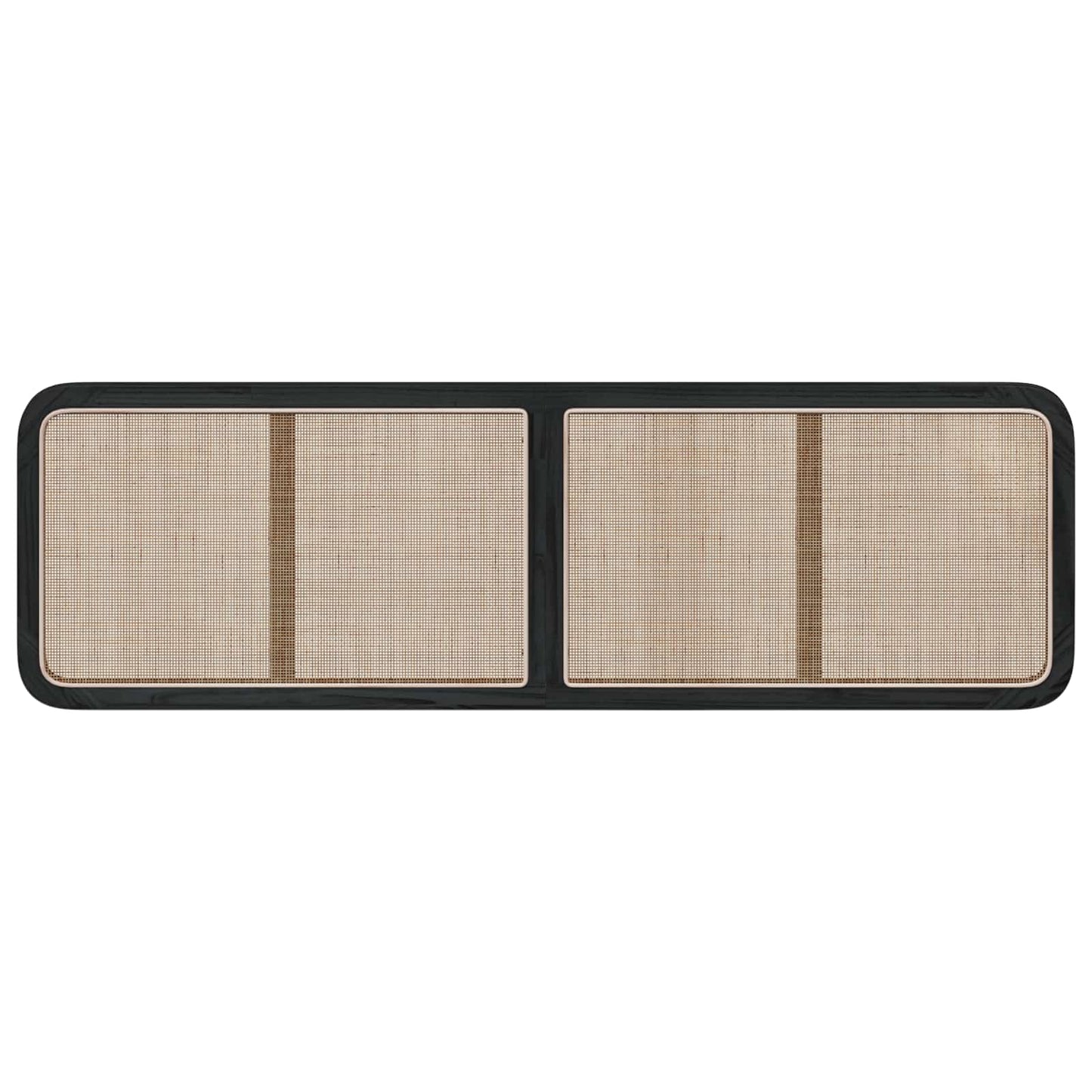 Hoofdbord met hoofdeinde Zwart 180 x 55 x 3 cm Rattan is nu te koop bij PeponiXL, paradijselijk wonen!