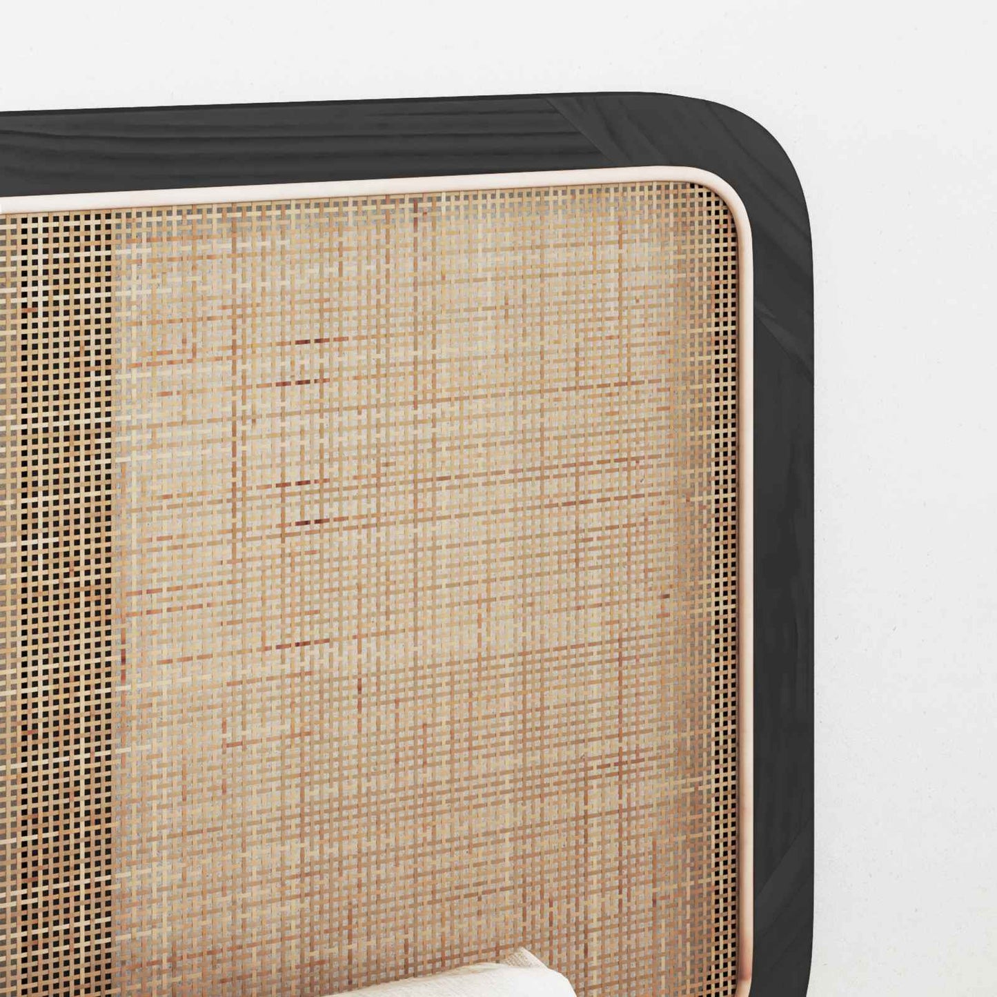 Hoofdbord met hoofdeinde Zwart 200 x 55 x 3 cm Rattan is nu te koop bij PeponiXL, paradijselijk wonen!