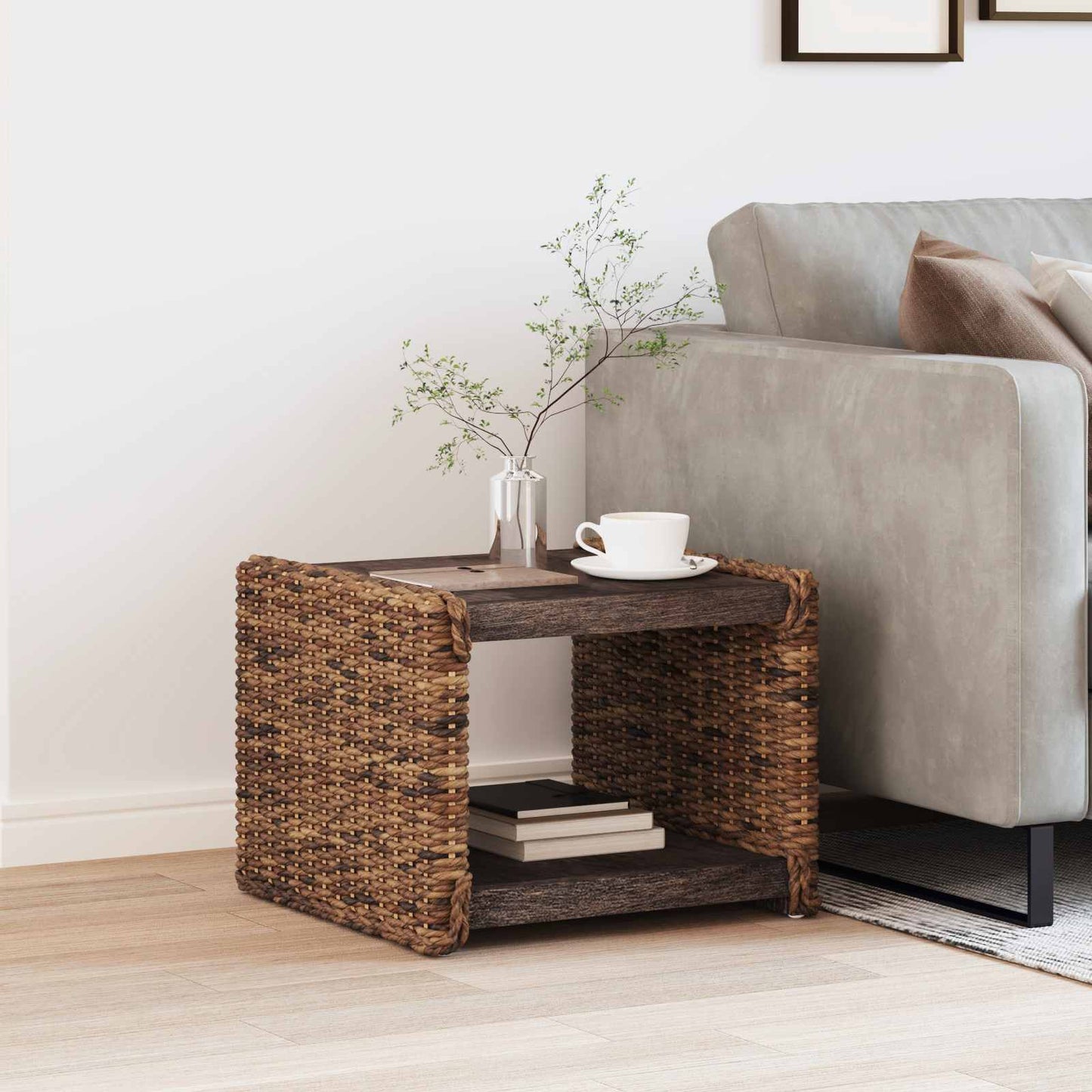 Salontafel Naturel 45 x 45 x 45 cm Massief Mahoniehout is nu te koop bij PeponiXL, paradijselijk wonen!