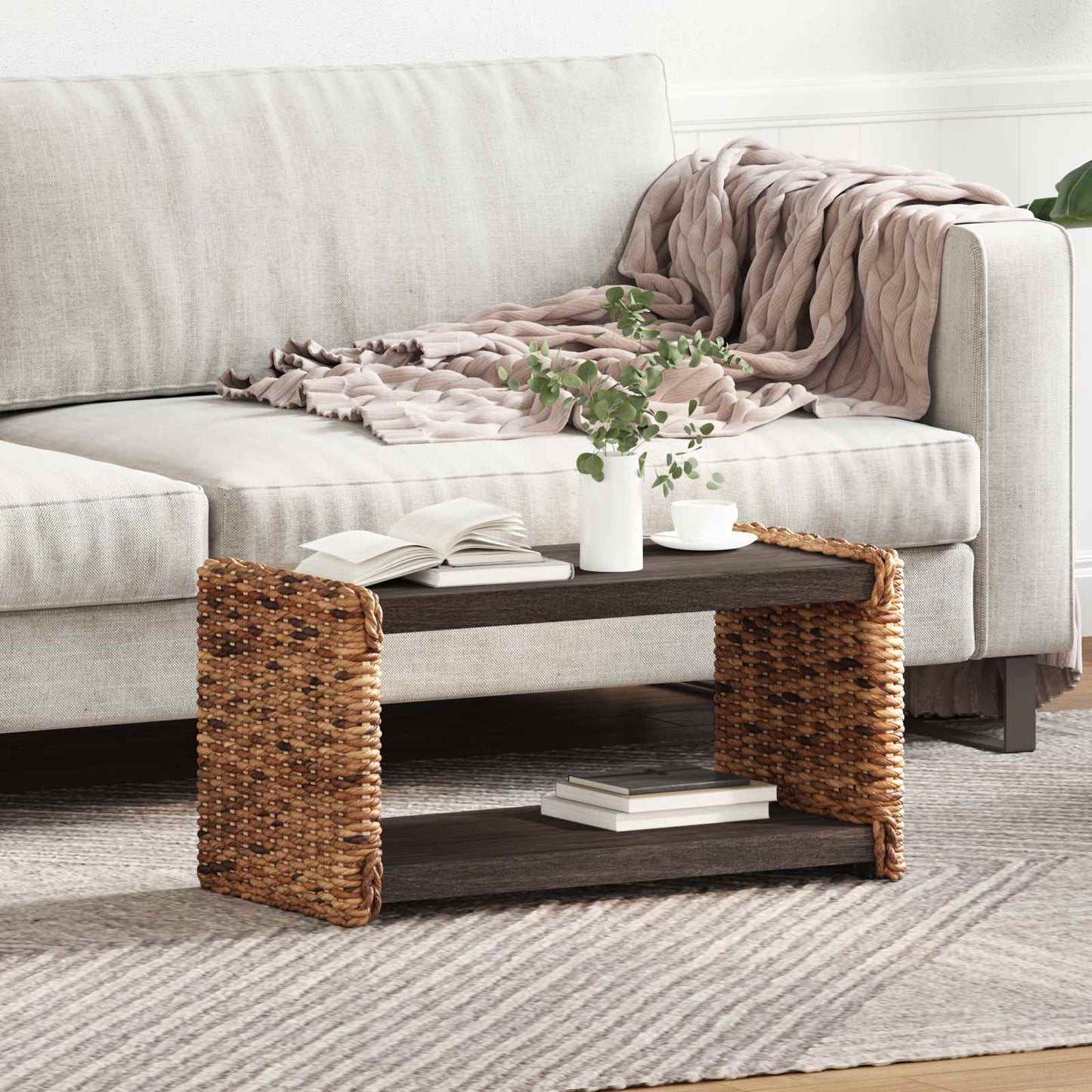 Salontafel Naturel 70 x 35 x 35 cm Massief Mahoniehout is nu te koop bij PeponiXL, paradijselijk wonen!