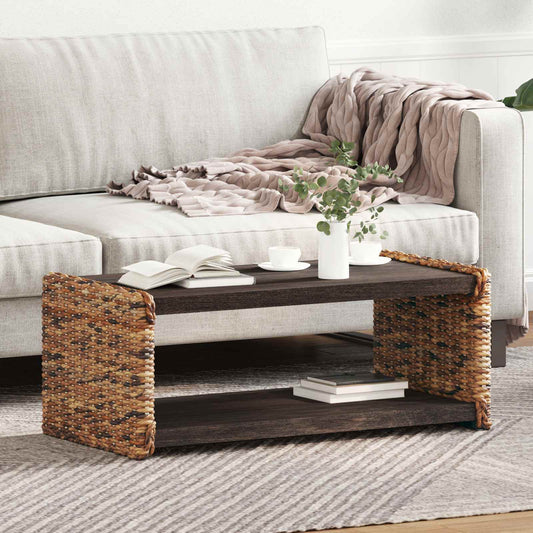 Salontafel Naturel 90 x 45 x 35 cm Massief Mahoniehout is nu te koop bij PeponiXL, paradijselijk wonen!