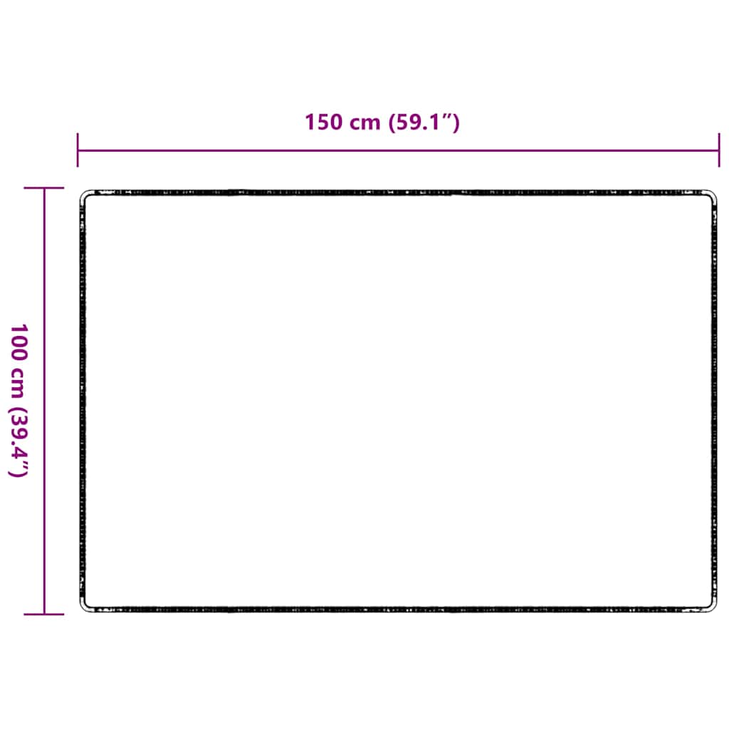 Tapijt Loper Lichtgrijs 100 x 150 cm 100% Polypropyleen is nu te koop bij PeponiXL, paradijselijk wonen!