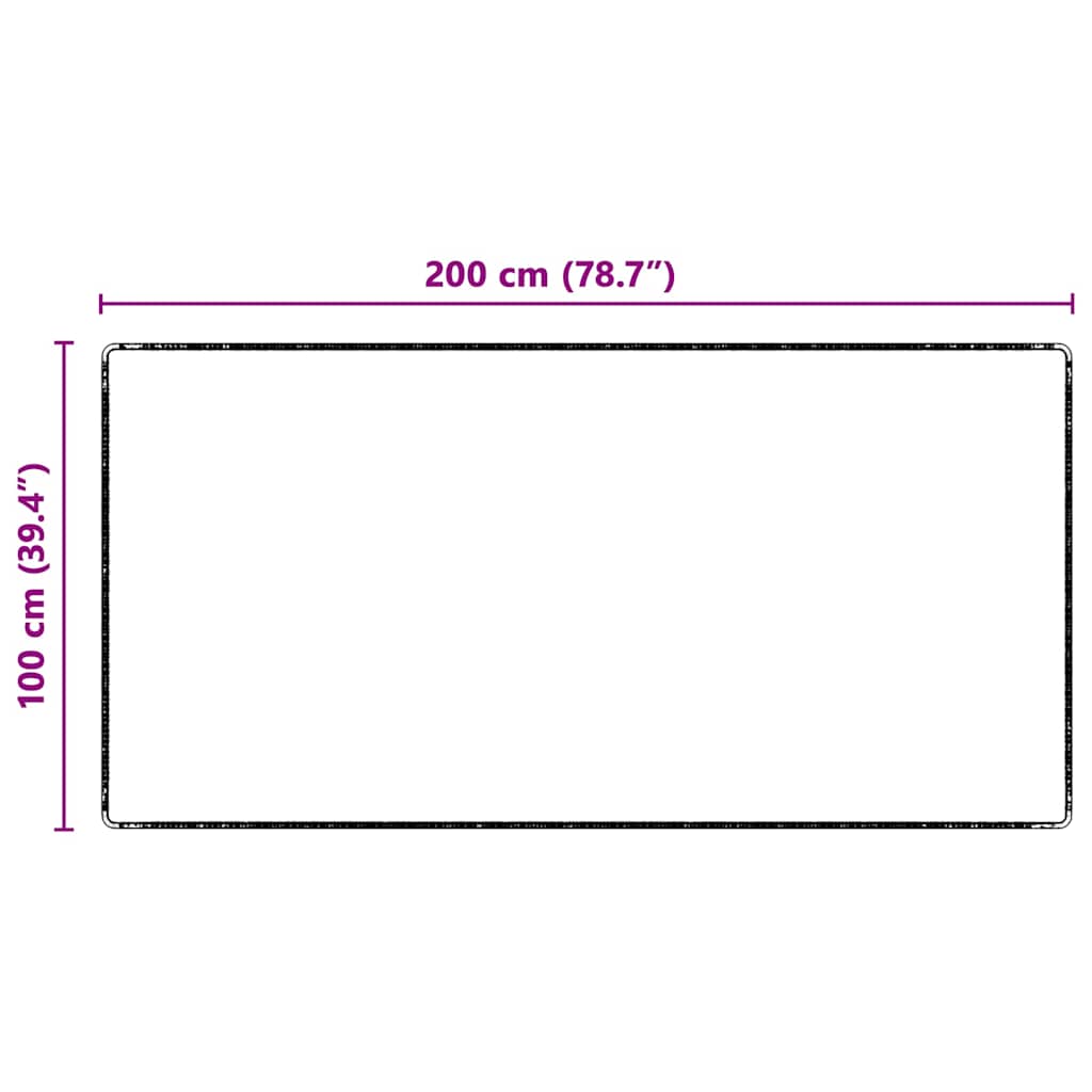 Tapijt Loper Lichtgrijs 100 x 200 cm 100% Polypropyleen is nu te koop bij PeponiXL, paradijselijk wonen!
