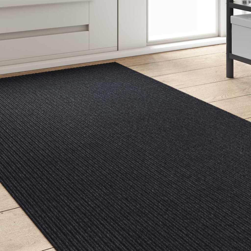 Tapijt Loper Antraciet 80 x 400 cm Stof is nu te koop bij PeponiXL, paradijselijk wonen!