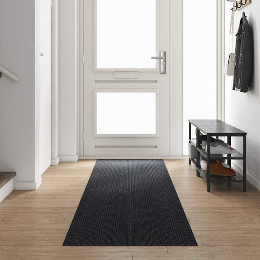Tapijt Loper Antraciet 80 x 400 cm Stof is nu te koop bij PeponiXL, paradijselijk wonen!