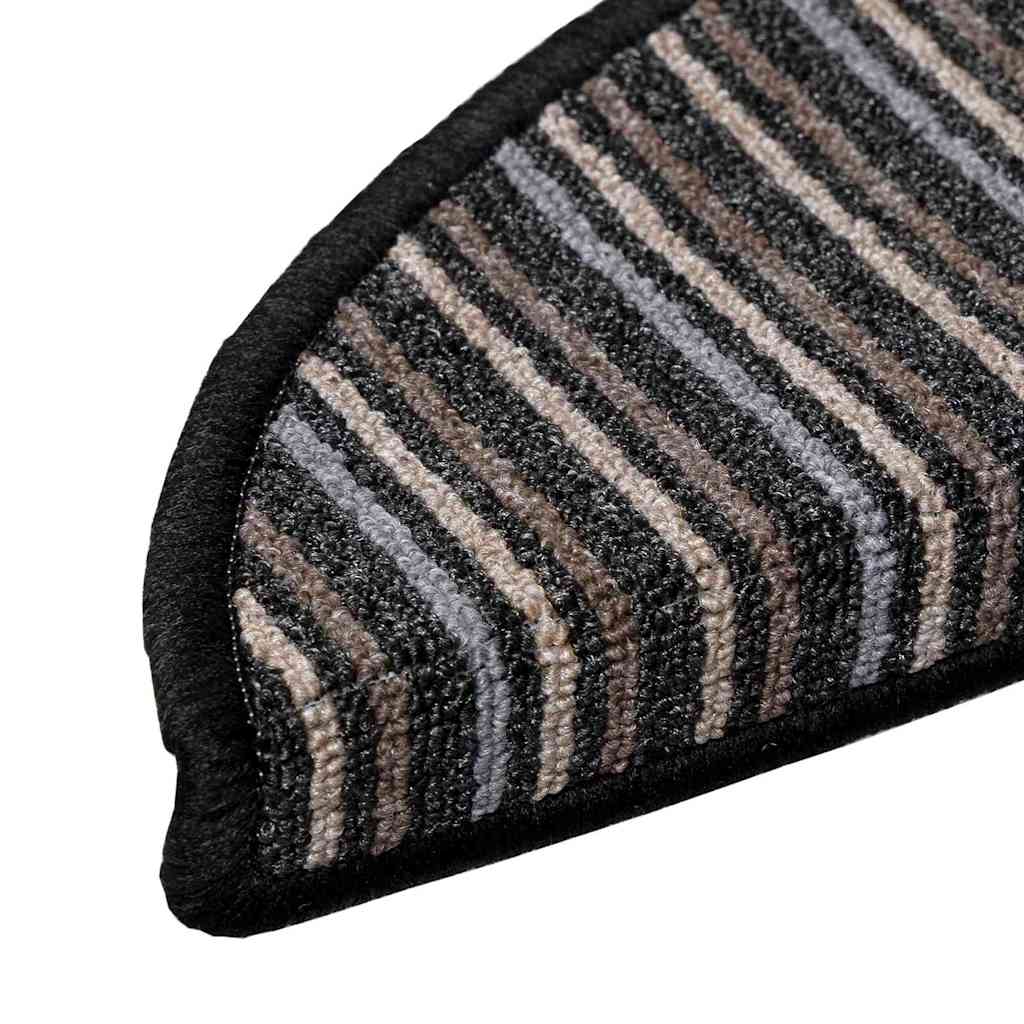 Zelfklevende Trapmatten 15 pcs Antraciet 56 x 17 x 3 cm is nu te koop bij PeponiXL, paradijselijk wonen!