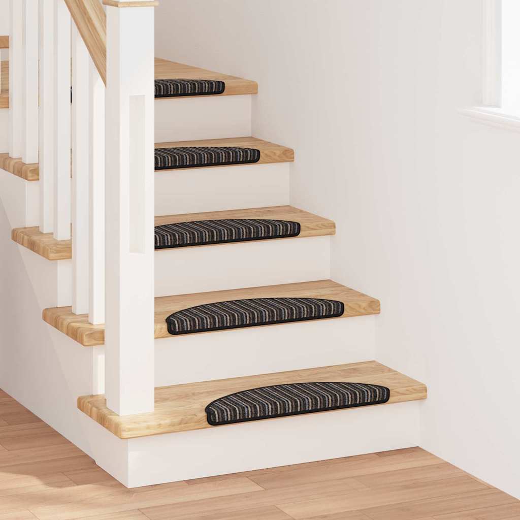 Zelfklevende Trapmatten 15 pcs Antraciet 56 x 17 x 3 cm is nu te koop bij PeponiXL, paradijselijk wonen!