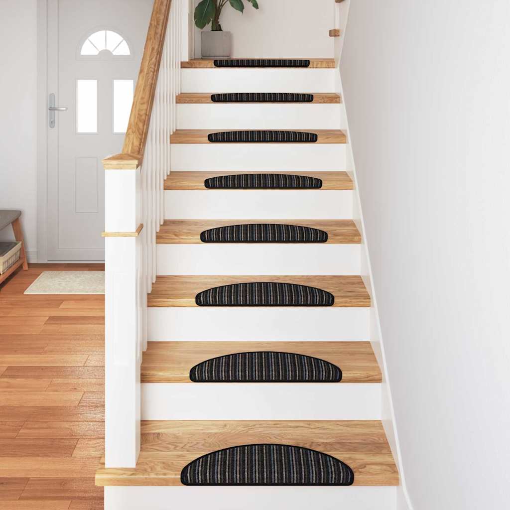 Zelfklevende Trapmatten 15 pcs Antraciet 56 x 17 x 3 cm is nu te koop bij PeponiXL, paradijselijk wonen!