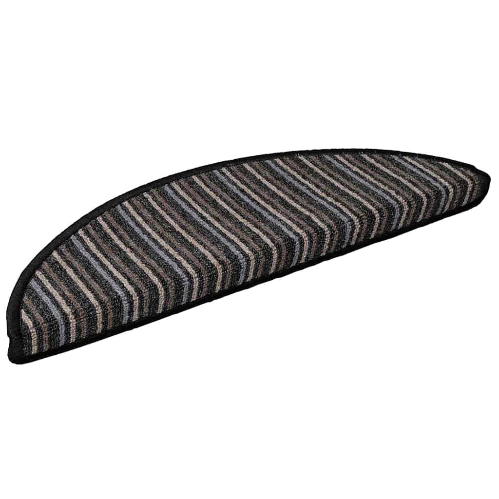 Zelfklevende Trapmatten 15 pcs Antraciet 56 x 17 x 3 cm is nu te koop bij PeponiXL, paradijselijk wonen!