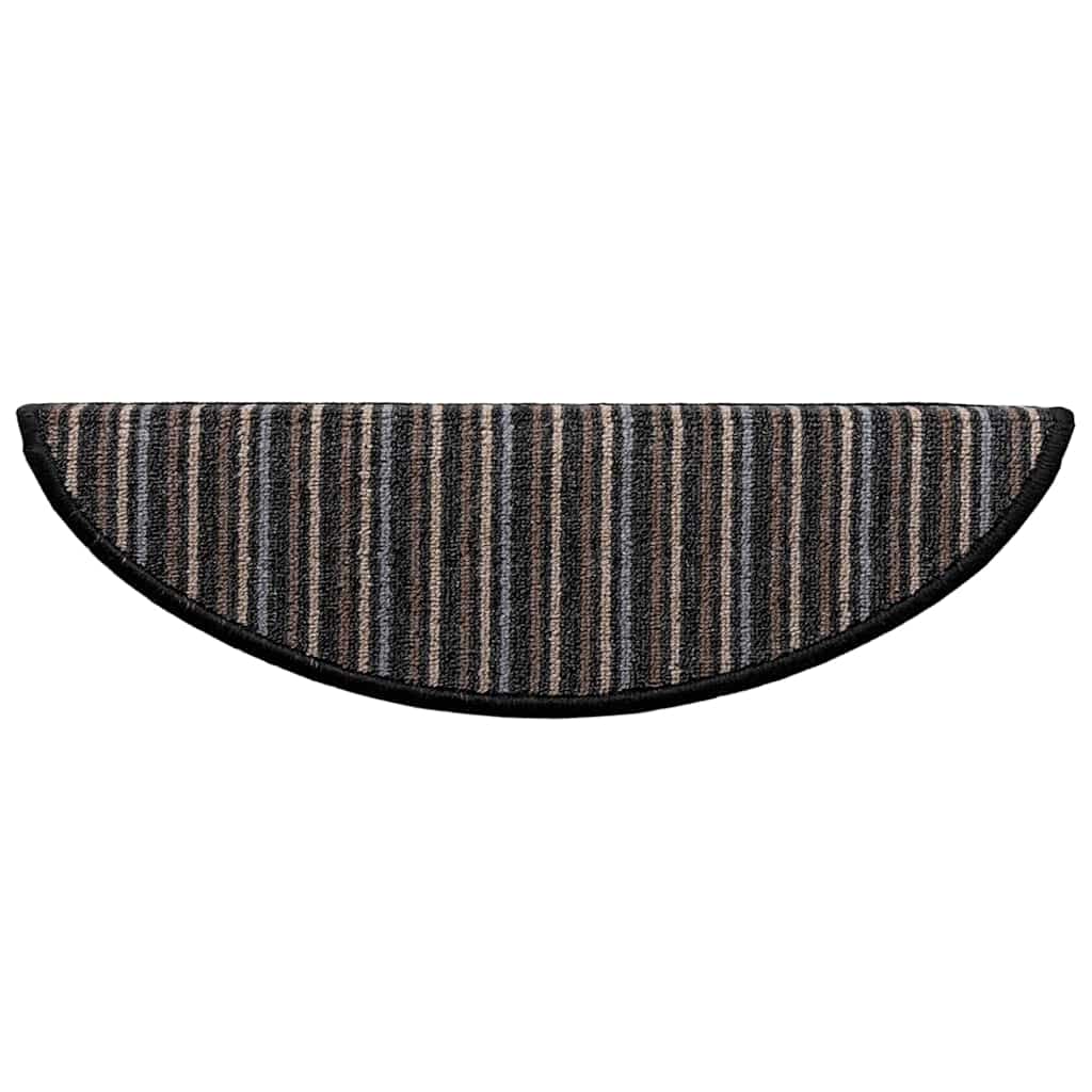 Zelfklevende Trapmatten 15 pcs Antraciet 56 x 17 x 3 cm is nu te koop bij PeponiXL, paradijselijk wonen!