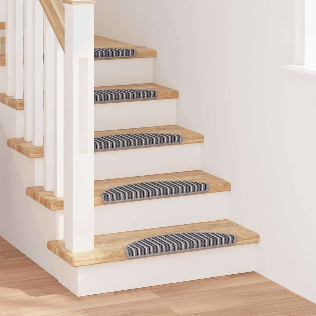 Zelfklevende Trapmatten 15 pcs Grijs 56 x 17 x 3 cm is nu te koop bij PeponiXL, paradijselijk wonen!