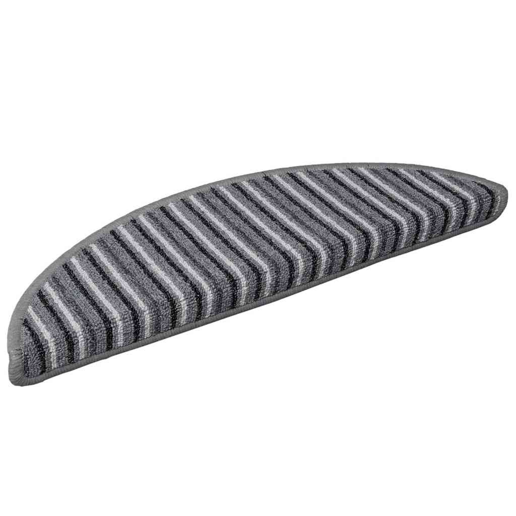 Zelfklevende Trapmatten 15 pcs Grijs 56 x 17 x 3 cm is nu te koop bij PeponiXL, paradijselijk wonen!