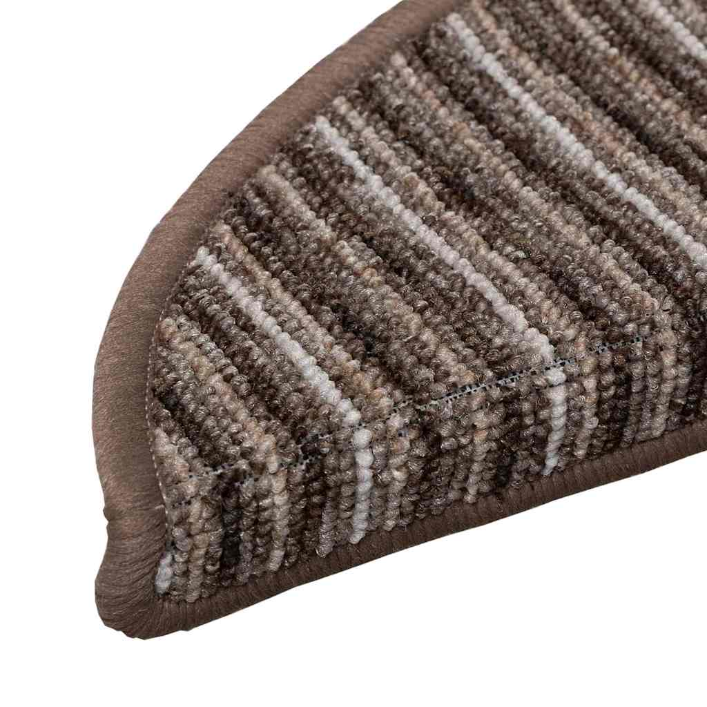 Zelfklevende Trapmatten 15 pcs Bruin 56 x 17 x 3 cm is nu te koop bij PeponiXL, paradijselijk wonen!